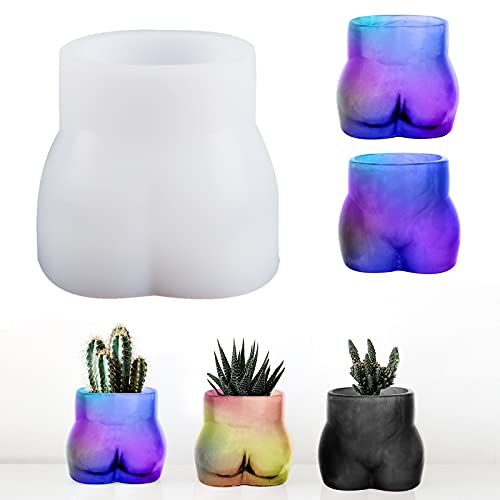 3D Body Shape Resin Plant MoldResin Molds SiliconeLarge Resin Box MoldsFlower Pot MoldsSilicone Pot MoldPen Holder molds