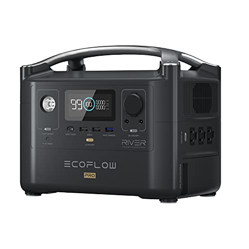 EF ECOFLOW RIVER Pro Portable Power Station 720Wh Power Multiple Devices Recharge 080 Within 1 Hour for Camping RV Outdoors OffGrid