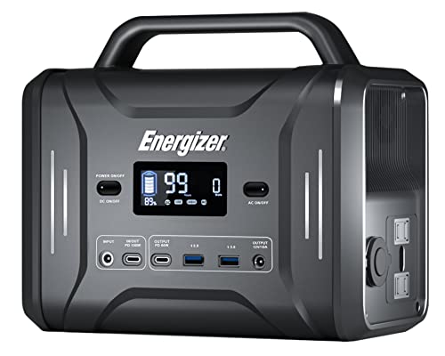 Energizer Portable Power Station 300W320Wh by LiFePO4 Batteries Solar Generator Fast Charging Multiple Charging Ports Emergency Power Supply for Solar Panel(108235V3A) CampingIndoorOutdoorRV (PPS320)