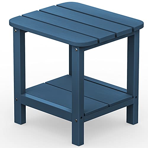 SERWALL Adirondack Table Outdoor Side Table Blue