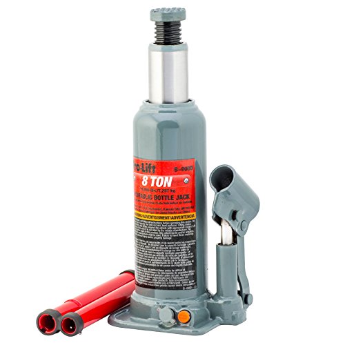 ProLift B008D Grey Hydraulic Bottle Jack  8 Ton Capacity