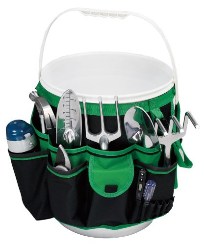 Apollo Precision Tools Dt0825 5-gallon Bucket Garden Tool Organizer Blackgreen