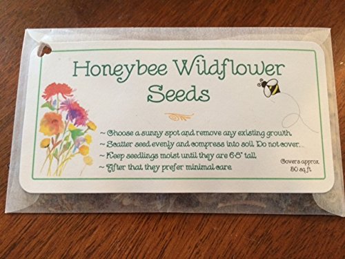 Honeybee Wildflower Seed Packets Favors