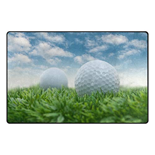 Anna Cowper Golf On Grass Area Rug Non-Slip Indoor Doormats Floor Mat for Dining Room Home Bedroom Hallway Carpet Decorative 60 x 39 inch