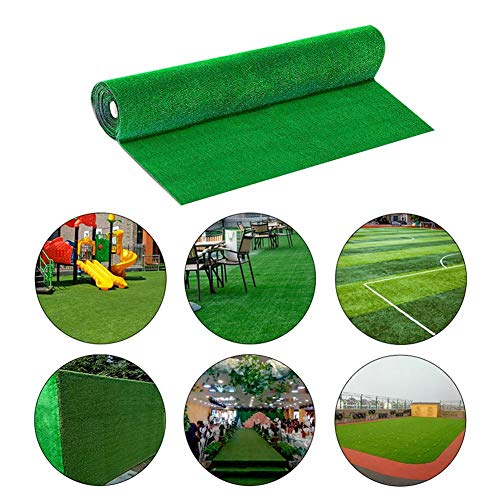 Urnanal Artificial Grass Area Rug Artificial Grass Turf Set Grass Mat Multi-Size Synthetic Drainage Grass Decorative Grass Patch for Home Garden DIY Floor Decoration Turf  Steel Rivets