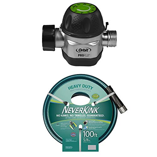 Orbit High Flow Mechanical Watering Timer and Teknor Apex 100 foot Garden Hose