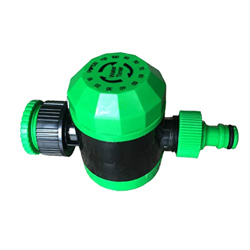 Yardwe Hose Faucet Timer Mechanical Small Size Irrigation Controller 2-Hour Timed Garden Irrigation Timer Green