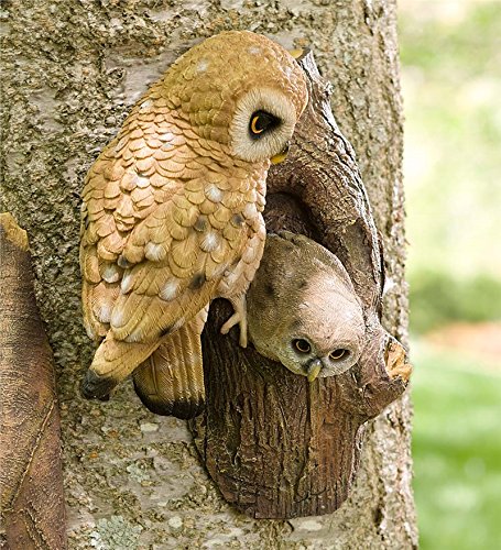 Bird Tree Hanger Garden Accent In Owl