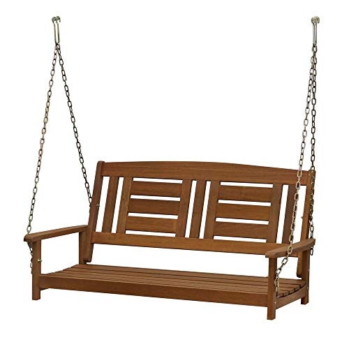 Havenside Home Hardwood Hanging Porch Swing with Chain