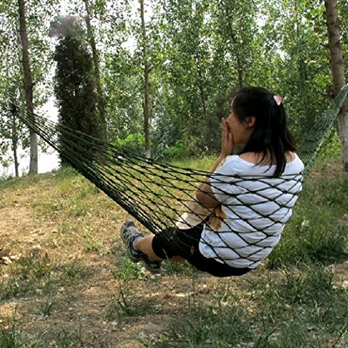 EarlyBirdSavings Meshy Rope Hammock Sleeping Net Bed for Hiking Nylon