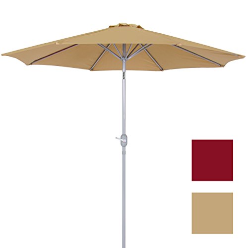 Best Choice ProductsÂ Patio Umbrella 9 Aluminum Patio Market Umbrella Tilt W Crank Outdoor