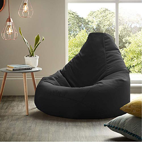 Bean Bag Chair Cover Only Without Bean Fillers Protective Liner Product by Cozy Comfort Black XL