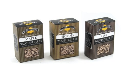 Charcoal Companion Smokehouse-style Wood Pellets Set hickorymapleoak - Cc6051