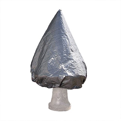 Sunnydaze Small Tiered Fountain Cover Grey 38 Inch High X 44 Inch Diameter