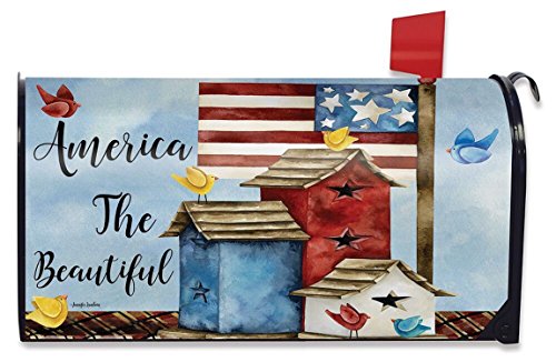 Freedom Birdhouses Spring Mailbox Cover Patriotic Primitive Briarwood Lane