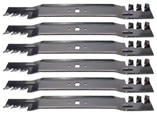 Karts and Parts Set of 6 Murray M200-46 46 Zero Turn Gator Style Mulching Lawn Mower Blades Fits Model 17ADCACT058