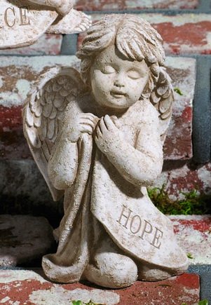 Garden Angel Statue Cherub Hope From Grasslands