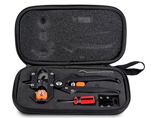 eoocvt Garden Fruit Tree Professional Prune Shear Snip Grafting Cutting Tool with 2 Extra Blades a Phillips Screwdriver and a Wrench  Tree Grafting Kit