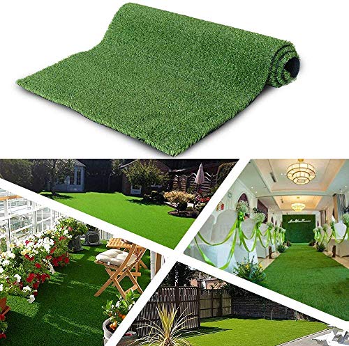 ALTRUISTIC Customized Synthetic Artificial Grass Mat 5ft x 10ftIndoor Outdoor Garden Lawn Landscape Turf for Pets Faux Grass Rug with Drainage Holes