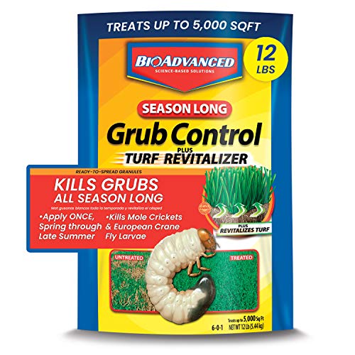 BIOADVANCED 700715M SeasonLong Grub Control Plus Turf Revitalizer for Lawns 12Pounds Granules