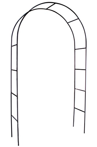 1 GO Steel Garden Arch 78 High x 45 Wide Garden Arbor for Various Climbing Plant Outdoor Garden Lawn Backyard