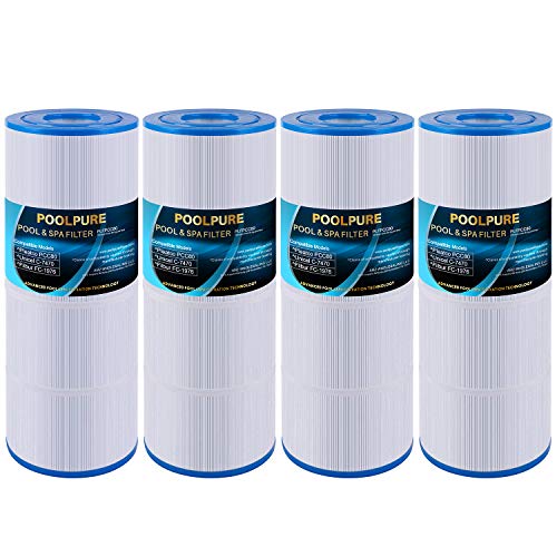 POOLPURE PCC80 Pool Filter Replaces Pentair CCP320 Pleatco PCC80PAK4 Unicel C7470 R173573 Filbur FC1976 Clean and Clear Plus 320 8170081 4 X 80 sq ft Filter Cartridge 4 Pack