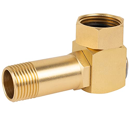 Hourleey Garden Hose Adapter Brass Replacement Part Swivel Hose Reel Parts Fittings