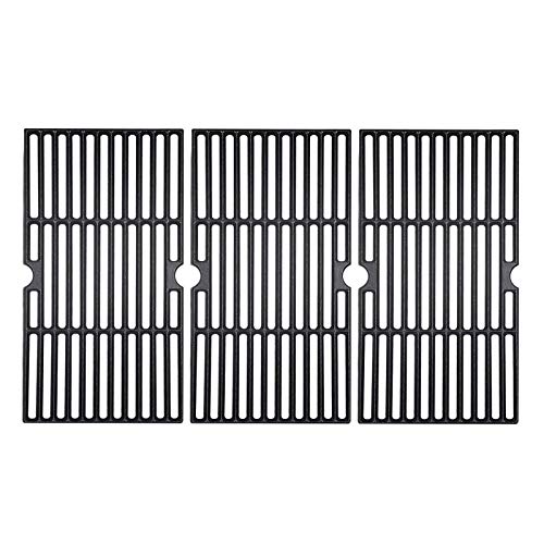 BBQ funland 17 34 Inch Porcelain Coated Cast Iron Cooking Grid Replacement Grates for Brinkmann and Charmglow Gas Grill Set of 3