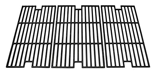 Hongso PCC013 Cast Iron Cooking Grid Replacement for BBQ Tek GSC3219TA GSC3219TN Master Forge B10LG25 Outdoor Gourmet BQ050372 Set of 3