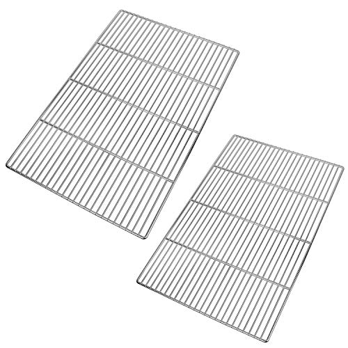 LANEJOY Barbecue Wire Mesh Stainless Steel BBQ Grill Mat Multifunction Grill Cooking Grid Grate 2 Pack （232157）