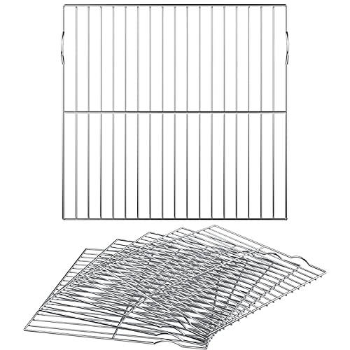 MixRBBQ 6 Pack Warming Rack Grill Replacement Parts Set for DynaGlo DGO1176BDCD Vertical Offset Charcoal Smoker Heavyduty Stainless Steel BBQ Grate Grids for Cooking Meat Steaks Ribs and Chicken