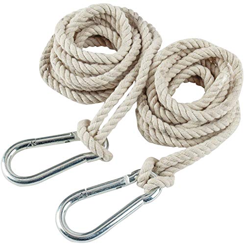 2 Tree Swing Hanging Straps Hammock Rope 13 FT Each with Heavy Duty Carabiner Hooks Kit for Camping or Tire Playground Accessories  Safer Extension Conversion  Easy Setup Indoor Outdoor